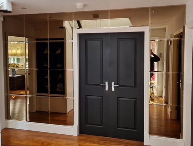Luxury mirror wall installation Manchester