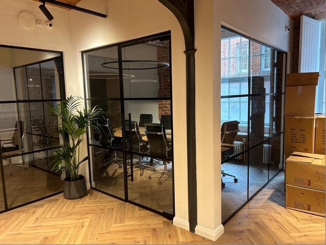 Office glass partitions Manchester North West